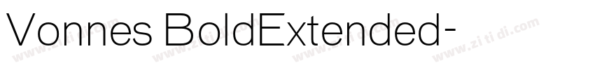 Vonnes BoldExtended字体转换